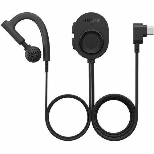 Jabra Earset - Microsoft Teams Certification - Mono - USB Type C - Wired/Wireless - On-ear, Over-the-ear - Monaural - Black (Fleet Network)
