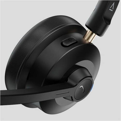 Creative 51EF1290AA000 CHAT Wireless On-Ear Headset - Stereo - Bluetooth 5.4 - Noise-Cancelling Boom Mic - Black