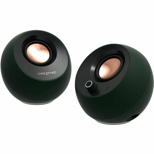 Creative Pebble Pro 2.0 Bluetooth Speaker System - 10 W RMS - Black - Desktop - 1 (Fleet Network)