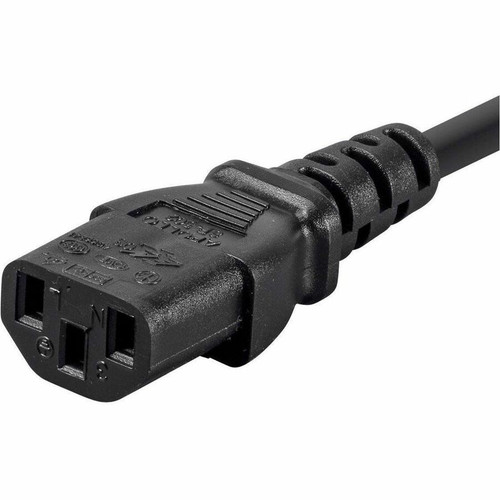 Monoprice 5291 Standard Power Cord - NEMA 5-15P to IEC C13 - 14 Gauge - 125V/15A - 3 ft Black