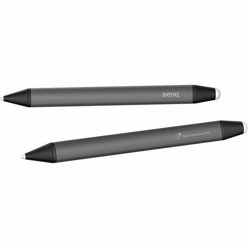 BenQ Germ-resistant interactive display pen | RM series - 2 Pack - 0.37" (9.50 mm), 0.14" (3.60 mm) - Replaceable Stylus Tip - Gray - (Fleet Network)