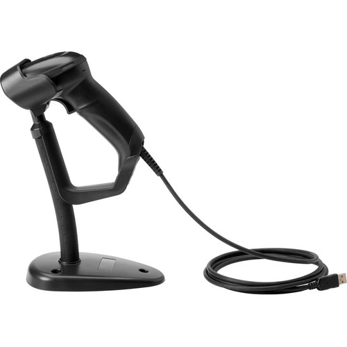 HP Engage Imaging Barcode Scanner II - Cable Connectivity - 1D, 2D - LED - Imager - Omni-directional - USB - Black - Stand Included - (5YQ08AA)