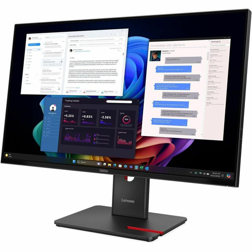 Lenovo ThinkVision T27UD-40 27" Class 4K UHD LED Monitor - 16:9 - Eclipse Black - 27" Viewable - In-plane Switching (IPS) Technology - (Fleet Network)
