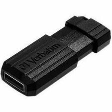 Verbatim 32GB PinStripe USB Flash Drive Business Pack - 32 GB - USB 2.0 Type A - Black - Lifetime Warranty - 10 / Pack (Fleet Network)