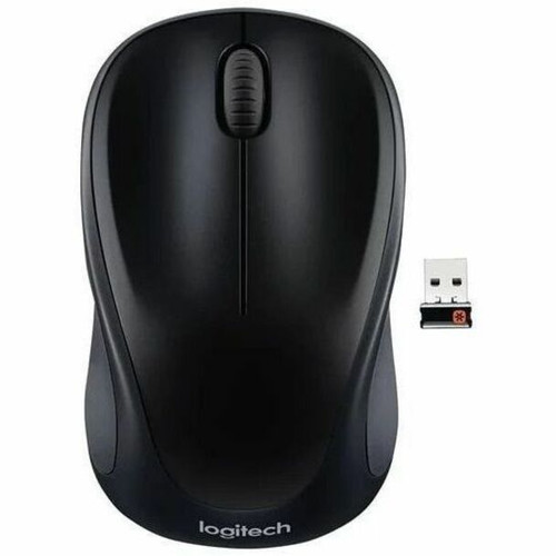Lenovo Logitech M317 Wireless Mouse - Black - Optical - Wireless - 82.02 ft (25000 mm) - Radio Frequency - 2.40 GHz - Black - USB 2.0 (78012632)