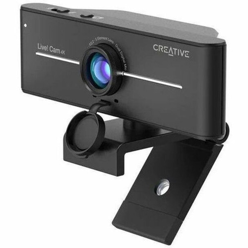 Lenovo 8 Megapixel 40 Fps USB 2.0 4K 3840 X 2160 CMOS Sensor Webcam With Clip And Tripod Mount Angle Black Video 78454976