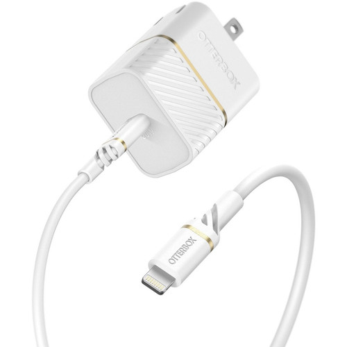 OtterBox Power Adapter - 20 W - 120 V AC, 230 V AC Input - 9 V DC, 5 V Output - 3 A - Cloud Dust White - 1 (Fleet Network)