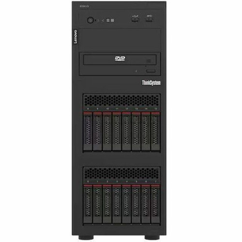 Lenovo ThinkSystem ST250 V3 7DCEA02GNA Tower Server - 1 x Intel Xeon E-2456 3.30 GHz - 16 GB RAM - Serial ATA/600 Controller - Intel - (Fleet Network)