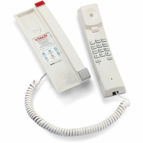 VTech Trimstyle A2310 Standard Phone - Desktop, Wall Mountable - Silver, Pearl - 1 x Phone Line (Fleet Network)
