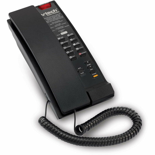 VTech Petite A2211-SPK Standard Desktop And Wall Mount Phone Black With Single Line Speakerphone Hearing Aid Compatibility 80-H0DC-13-000