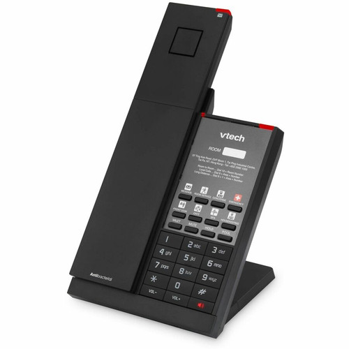 VTech NG-S3411W IP Phone - Cordless - Corded/Cordless - Wi-Fi, DECT 6.0, Radio Frequency - Wall Mountable, Desktop - Matte Black - 1 x (Fleet Network)