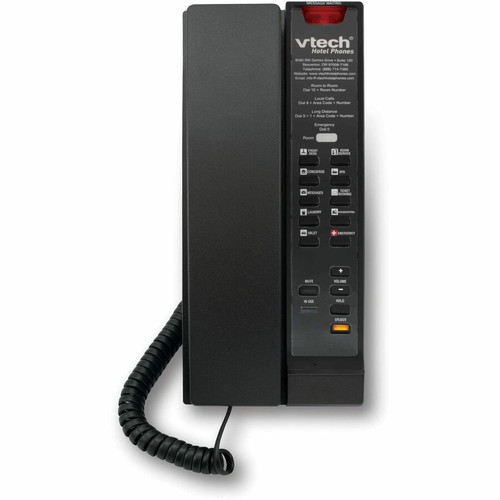 VTech Petite CTM-S2213 IP Phone - Corded - Corded - Desktop, Wall Mountable - Matte Black - 1 x Total Line - VoIPNetwork (RJ-45) - PoE (Fleet Network)