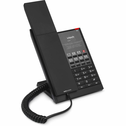 VTech 80-H0GA-13-000 NG-S3211 1-Line SIP Corded IP Phone - VoIP - PoE - Desktop/Wall Mountable - Matte Black