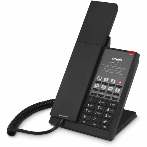 VTech 80-H0GA-13-000 NG-S3211 1-Line SIP Corded IP Phone - VoIP - PoE - Desktop/Wall Mountable - Matte Black