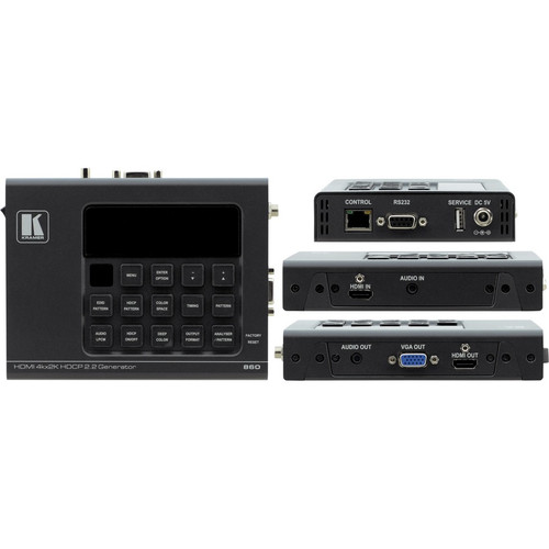 Kramer 4K60 4:4:4 HDCP 2.2 HDMI 2.0 18G Signal Generator & Analyzer - Video Signal Testing - HDMI - USB - 1 x Network (RJ-45) - VGA - (Fleet Network)