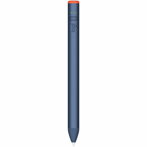Logitech Crayon Stylus - Active - Replaceable Stylus Tip - Aluminum - Classic Blue - Tablet Device Supported (914-000078)