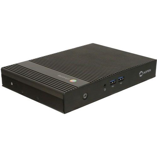 AOpen Chromebox Commercial 2 Chromebox - Intel Celeron 3867U - 4 GB - 32 GB SSD - Black - Intel Chip - ChromeOS - Intel DDR4 SDRAM - W (Fleet Network)