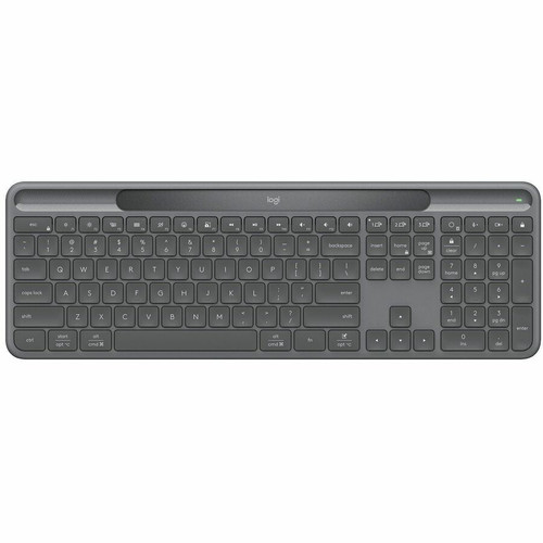 Logitech Signature Slim Solar+ K980 for Business - Wireless Connectivity - Bluetooth/RF - Full-size - 5.1 - 32.81 ft (10000 mm) - 2.40 (920-013770)