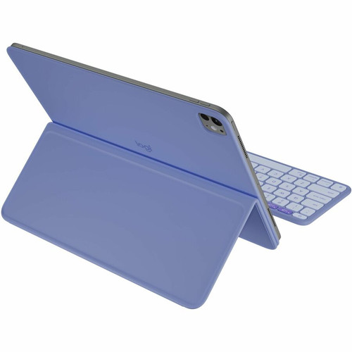 Logitech 920-013839 Flip Folio Keyboard/Cover Case - Lilac Purple for 11" iPad Pro 11 - 2024 - iPad Air 11 - iPad Air - 5th Generation