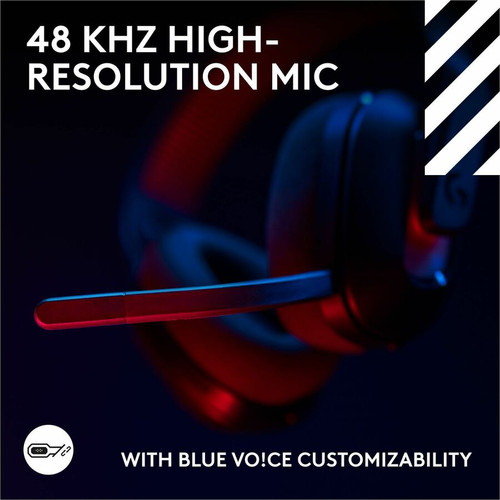 Logitech 939-002242 G Astro A20 X Gaming Headset - Wireless Bluetooth 5.3 - 98.4 ft Range - Stereo - 40mm Drivers - Detachable Boom Mic - Black