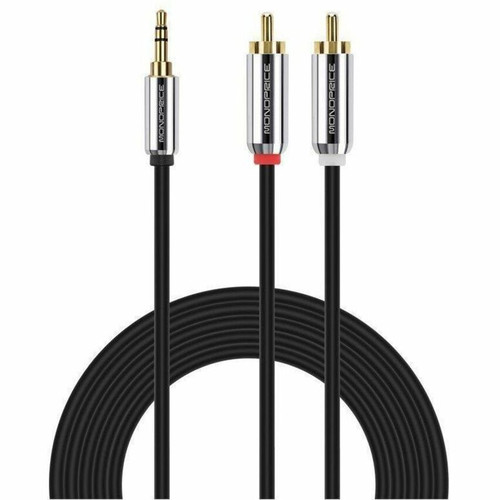 Monoprice Mini-phone/RCA Audio Cable - 6 ft (1.83 m) Mini-phone/RCA Audio Cable for Mobile Device, Audio Device, Smartphone, Audio MP3 (9768)