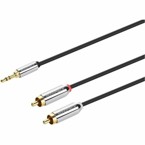 Monoprice Mini-phone/RCA Audio Cable - 6 ft (1.83 m) Mini-phone/RCA Audio Cable for Mobile Device, Audio Device, Smartphone, Audio MP3 (9768)