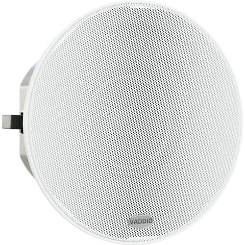 Vaddio 2-way Ceiling Mountable, Flush Mount, Wall Mountable, Recessed Mount, In-wall Speaker - 40 W RMS - White  - 4" (101.60 mm) - - (999-85600-000)