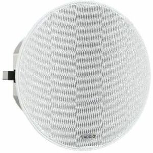 Vaddio EasyIP 2-way Ceiling Mountable, In-wall, Flush Mount, Recessed Mount Speaker - 25 W RMS - White  - 4" (101.60 mm) Metalized (Fleet Network)