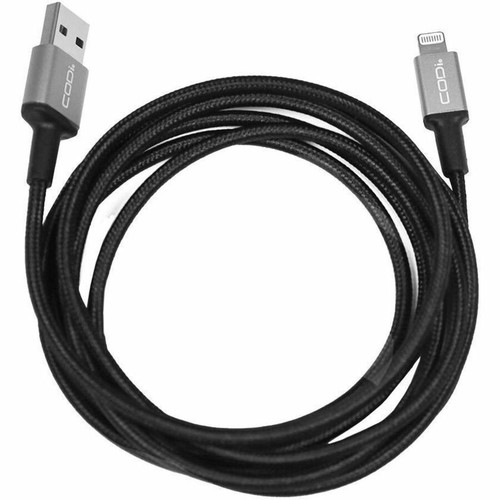 CODi A01070 Braided Nylon USB-A to MFI Lightning Charge & Sync Cable - 6 ft - 1. 83 m for iPad - iPod - iPhone