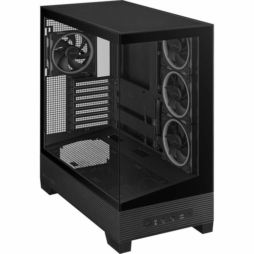 Asus A31 PLUS/BK/TG/ARGB// A31 PLUS Case - Mid-tower Gaming Case - Black Tempered Glass - 4 x 120mm ARGB Fans Installed - 2 Bays - ATX/Micro ATX/Mini
