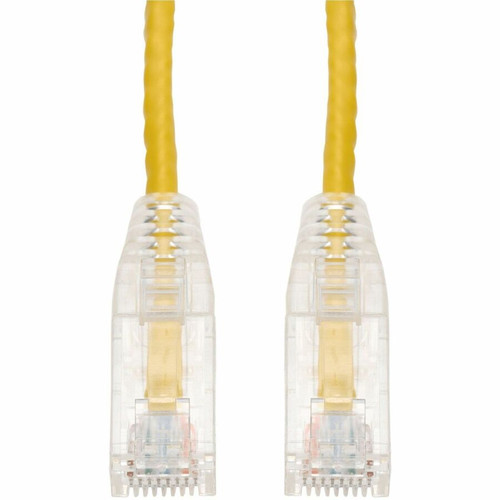 AddOn 25-Pack 3ft Yellow CAT 6 Slim PVC Ethernet Cable Snagless Clear-Claw RJ-45 M/M - 3 ft (0.91 m) Category 6 Network Cable for - 1 (Fleet Network)