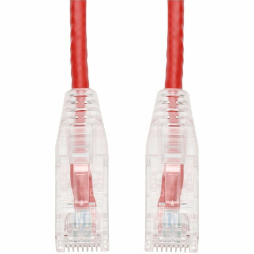 AddOn 25-Pack 7ft Red CAT 6 Slim PVC Ethernet Cable Snagless Clear-Claw RJ-45 M/M - 7 ft (2.13 m) Category 6 Network Cable for Network (Fleet Network)
