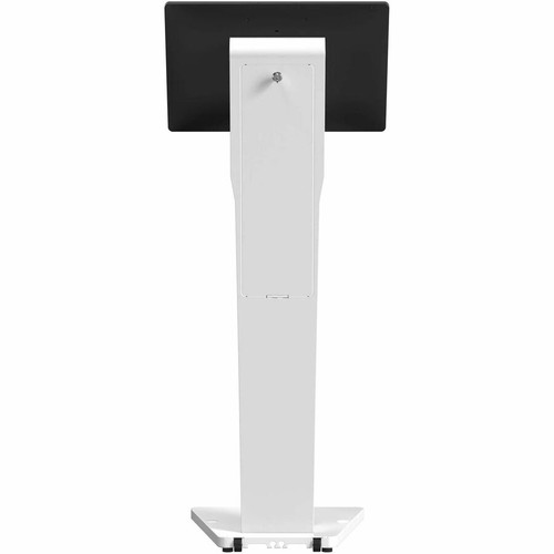 CTA Digital ADD-LDSLEEKW Display Stand - Up to 22" Screen Support - 66 lb Load Capacity - Floor Mount - White Metal