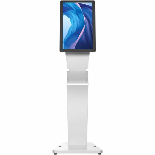 CTA Digital ADD-LDSLEEKW Display Stand - Up to 22" Screen Support - 66 lb Load Capacity - Floor Mount - White Metal