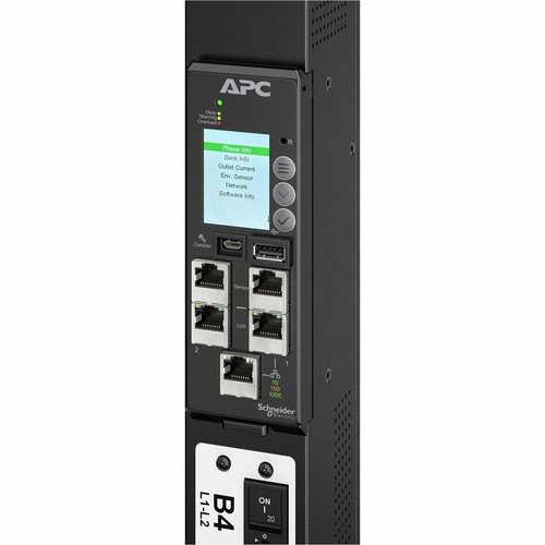APC by Schneider Electric APDU11452SW APC NetShelter Rack PDU Advanced Gen 2 Switched - 17. 3kW 208V 60A 3-Phase 42 Outlet IEC 60309 60A 3P+PE