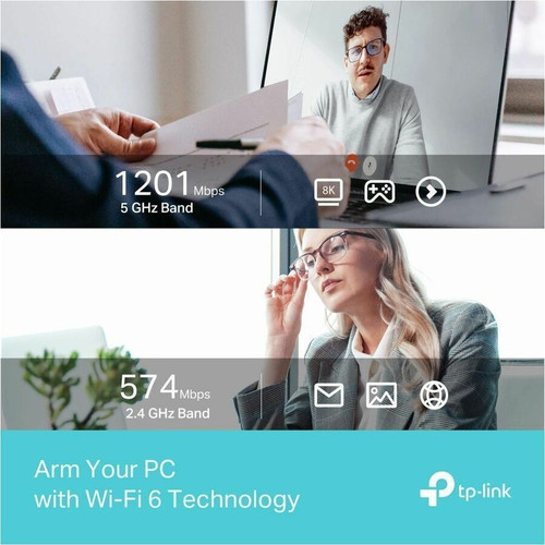 TP-Link Archer TX35U Plus IEEE 802.11 a/b/g/n/ac/ax Dual Band Wi-Fi Adapter for Desktop Computer, Router - USB 3.0 - 1.76 Gbit/s - GHz (Archer TX35U Plus)