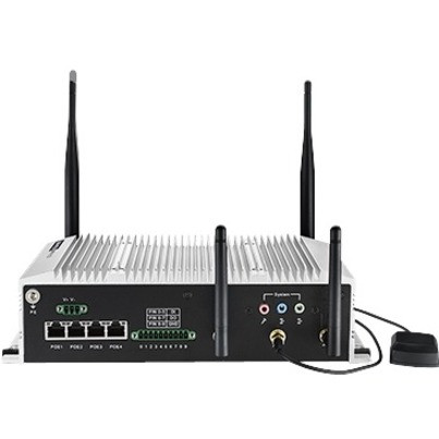 Advantech Outdoor NVR w/4 PoE Ports Intel&reg; Atom E3845 SoC Fanless Box PC - Network Video Recorder - HDMI (Fleet Network)