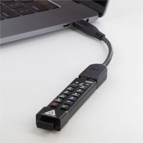 Apricorn Aegis Secure Key 3NX 512GB Usb 3.2 (gen 1) type a Flash Drive - 512 GB - USB 3.2 (Gen 1) Type A - 171 MB/s Read Speed - 160 - (ASK3-NX-512GB)