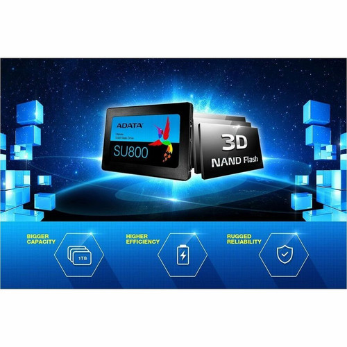 Adata ASU800SS-256GT-C Ultimate SU800256 GB SATA/600 2. 5" Internal SSD - 560 MB/s Read - 520 MB/s Write - Black
