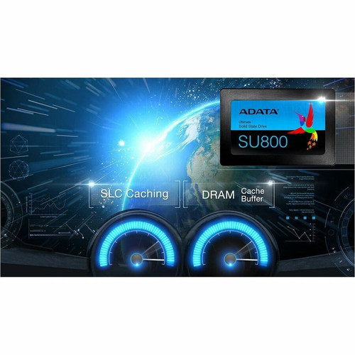 Adata ASU800SS-256GT-C Ultimate SU800256 GB SATA/600 2. 5" Internal SSD - 560 MB/s Read - 520 MB/s Write - Black