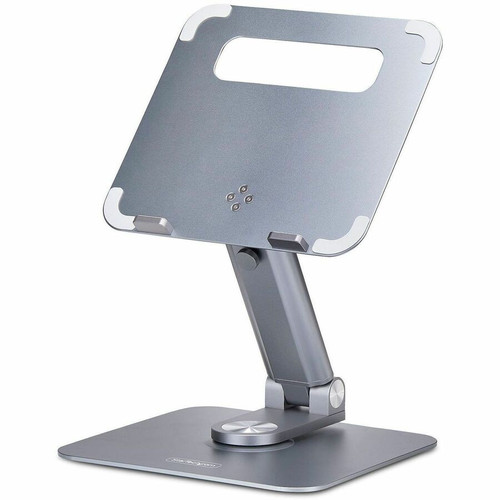 StarTech.com Telescopic Laptop Stand, 360 Swivel Base, Rotating Computer Riser for Desk, Adjustable Height/Tilt, Max 11lb/5kg, - Raise (Fleet Network)