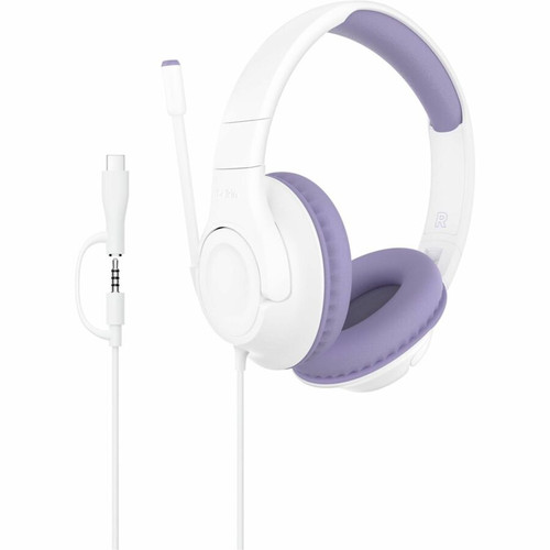 Belkin SoundForm Inspire Wired Over-Ear Headset for Kids - Stereo - Mini-phone (3.5mm), USB Type C - Wired - Over-the-ear, - Binaural (Fleet Network)