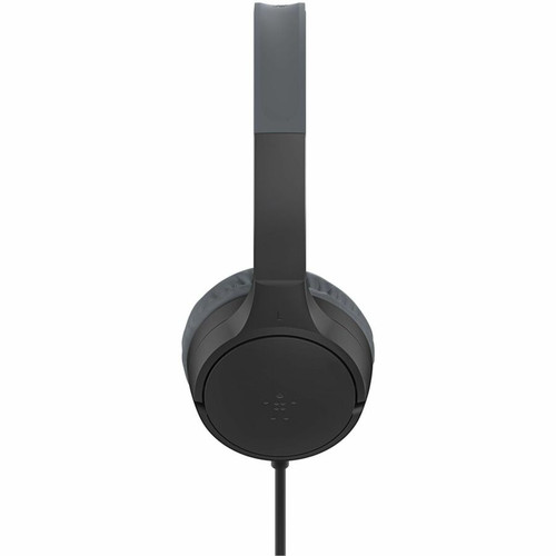 Belkin SoundForm Mini New Wired On-Ear Headphones for Kids - Stereo - Mini-phone (3.5mm), USB Type C - Wired - Over-the-head, - - - (AUD010FQBK)