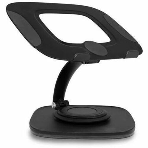 Aluratek Adjustable Ergonomic Laptop Stand with 360&deg; Rotating Base - 11 lb (4989.52 g) Load Capacity - Aluminum Alloy - For Pro, - (Fleet Network)