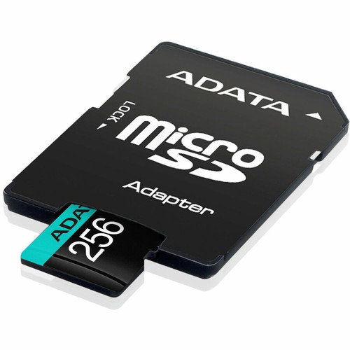 Adata Premier Pro 256 GB Class 10/UHS-I (U3) V30 microSDXC - 100 MB/s Read - 85 MB/s Write - Lifetime Warranty (AUSDX256GUI3V30SA2-RA1)