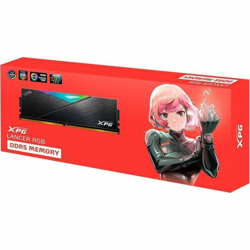 XPG LANCER AX5U6000C3016G-CLARBK 16GB DDR5 SDRAM Memory Module - For Desktop PC - 16 GB (1 x 16GB) - RGB - DDR5-6000/PC5-48000 DDR5 - (AX5U6000C3016G-CLARBK)