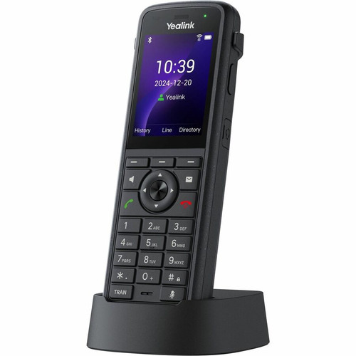 Yealink AX86R Handset - Cordless - Wi-Fi, Bluetooth - 1000 Phone Book/Directory Memory - 2.4" Screen Size - USB - Headset Port - 13 - (Fleet Network)