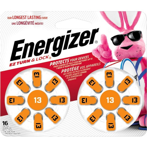 Energizer EZ Turn & Lock Size 13, 16-Pack, Orange - 13 - 16 Pack (Fleet Network)