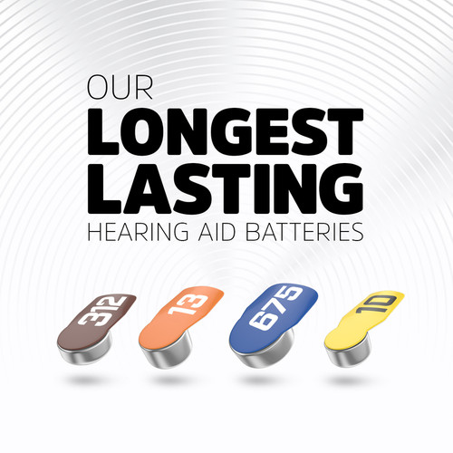 Energizer AZ13DP-24 EZ Turn & Lock Size 13 Hearing Aid Batteries - Orange - 24-Pack