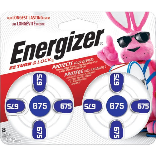 Energizer AZ675DP Coin Cell Hearing Aid Battery - For Hearing Aid - 1.4 V DC - 8 (Fleet Network)